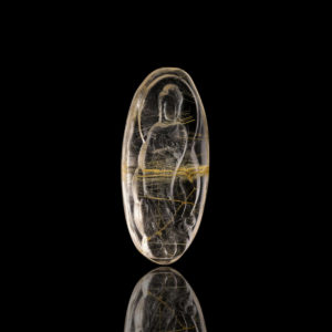 Mặt Phật Quan Thế Âm Bồ Tát - Tóc vàng bã mía #MTV0020 1