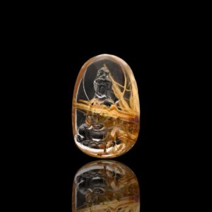 Mặt Phật Quan Thế Âm Bồ Tát - Tóc vàng bã mía #MTV0026 1