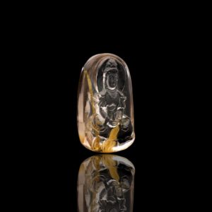 Mặt Phật Quan Thế Âm Bồ Tát - Tóc vàng bã mía #MTV0027 1