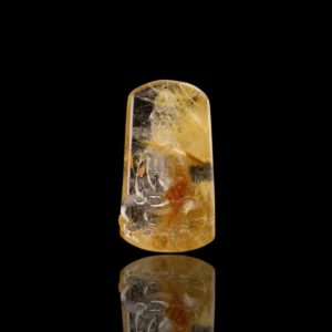 Mặt Phật Quan Thế Âm Bồ Tát - Tóc vàng bã mía #MTV0028 2