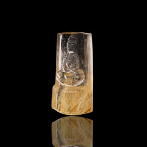 Mặt Phật Quan Thế Âm Bồ Tát - Tóc vàng bã mía #MTV0029 2