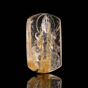 Mặt Phật Quan Thế Âm Bồ Tát – Tóc vàng bã mía #MTV0003 1