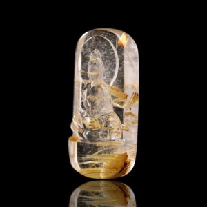 Mặt Phật Quan Thế Âm Bồ Tát – Tóc vàng bã mía #MTV0008 2