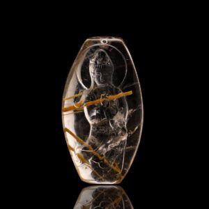 Mặt Phật Quan Thế Âm Bồ Tát – Tóc vàng bã mía #MTV0012