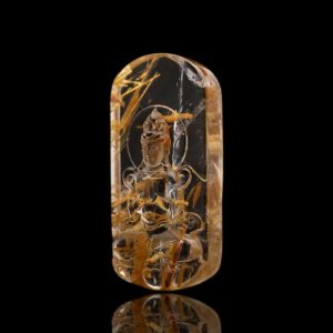 Mặt Phật Quan Thế Âm Bồ Tát – Tóc vàng bã mía #MTV0013 2