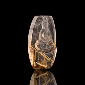 Mặt Phật Quan Thế Âm Bồ Tát - Tóc vàng bã mía #MTV0033 1