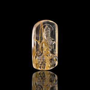 Mặt Phật Quan Thế Âm Bồ Tát - Tóc vàng bã mía #MTV0035 1