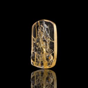 Mặt Phật Quan Thế Âm Bồ Tát - Tóc vàng bã mía #MTV0035 2