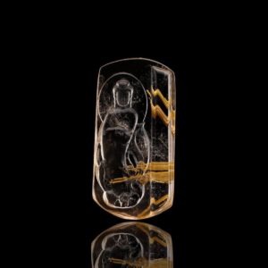 Mặt Phật Quan Thế Âm Bồ Tát - Tóc vàng bã mía #MTV0039