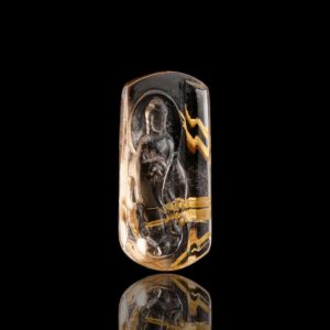 Mặt Phật Quan Thế Âm Bồ Tát - Tóc vàng bã mía #MTV0039 1