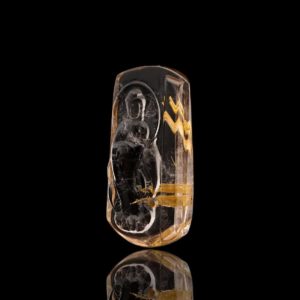 Mặt Phật Quan Thế Âm Bồ Tát - Tóc vàng bã mía #MTV0039 2