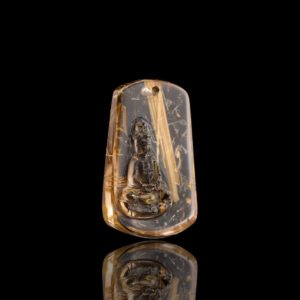 Mặt Phật Quan Thế Âm Bồ Tát - Tóc vàng bã mía #MTV0040 1