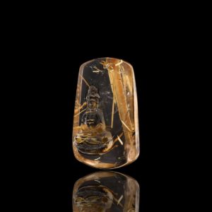 Mặt Phật Quan Thế Âm Bồ Tát - Tóc vàng bã mía #MTV0040 2