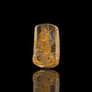 Mặt Phật Quan Thế Âm Bồ Tát - Tóc vàng bã mía #MTV0050 2