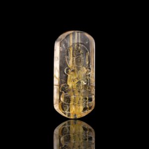 Mặt Phật Quan Thế Âm Bồ Tát - Tóc vàng bã mía #MTV0051 1