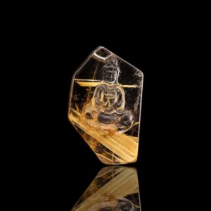 Mặt Phật Quan Thế Âm Bồ Tát - Tóc vàng bã mía #MTV0055