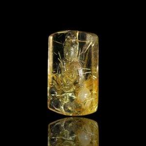 Mặt Phật Quan Thế Âm Bồ Tát - Tóc vàng bã mía #MTV0059 2