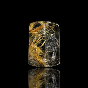 Mặt Phật Quan Thế Âm Bồ Tát - Tóc vàng bã mía #MTV0062