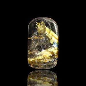 Mặt Phật Quan Thế Âm Bồ Tát - Tóc vàng bã mía #MTV0066