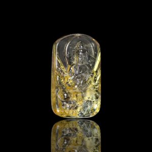 Mặt Phật Quan Thế Âm Bồ Tát - Tóc vàng bã mía #MTV0067 1