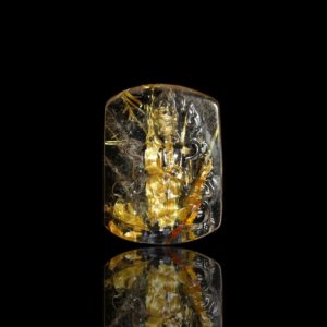 Mặt Phật Quan Thế Âm Bồ Tát - Tóc vàng bã mía #MTV0070