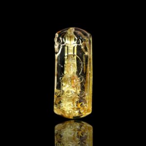 Mặt Phật Quan Thế Âm Bồ Tát - Tóc vàng bã mía #MTV0079 2