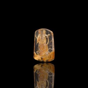 Mặt Phật Quan Thế Âm Bồ Tát - Tóc vàng bã mía #MTV0090 1