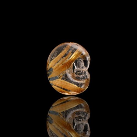 Mặt Phật Quan Thế Âm Bồ Tát - Tóc vàng bã mía #MTV0093 1