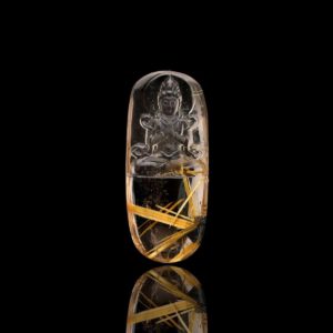 Mặt Phật Quan Thế Âm Bồ Tát - Tóc vàng bã mía #MTV0094