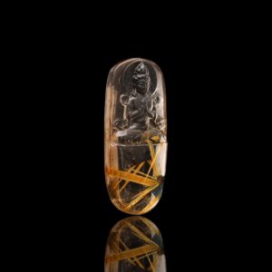 Mặt Phật Quan Thế Âm Bồ Tát - Tóc vàng bã mía #MTV0094 1