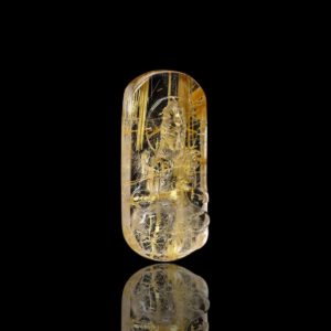 Mặt Phật Quan Thế Âm Bồ Tát - Tóc vàng bã mía #MTV0105 1