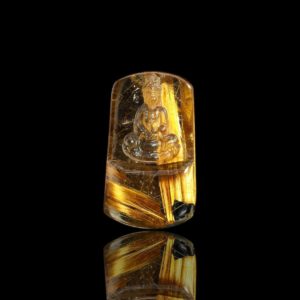 Mặt Phật Quan Thế Âm Bồ Tát - Tóc vàng bã mía #MTV0108