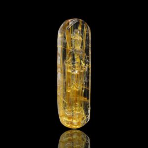 Mặt Phật Quan Thế Âm Bồ Tát - Tóc vàng bã mía #MTV0112 1