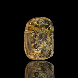 Mặt Phật Quan Thế Âm Bồ Tát - Tóc vàng bã mía #MTV0118 1