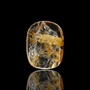 Mặt Hoàng Tài Bảo Thiên - Tóc vàng bã mía #MTV0126