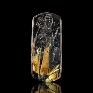 Mặt Phật Quan Thế Âm Bồ Tát - Tóc vàng bã mía #MTV0161