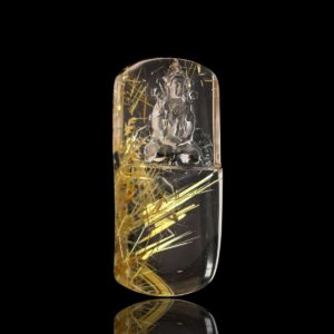 Mặt Phật Quan Thế Âm Bồ Tát - Tóc vàng bã mía #MTV0165 1