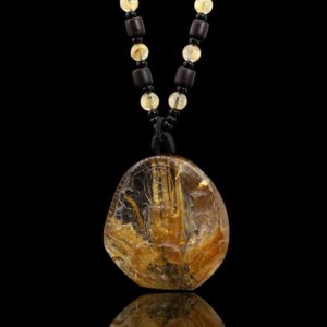 Mặt Phật Quan Thế Âm Bồ Tát - Tóc vàng bã mía #MTV0174 2