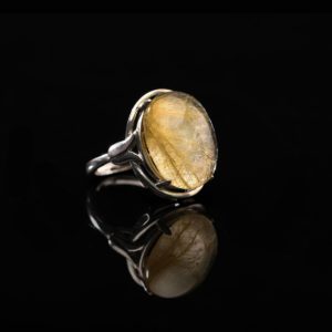 Nhẫn Thạch Anh Tóc Vàng #NTA0001 1