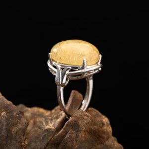 Nhẫn Thạch Anh Tóc Vàng #NTA0001 4