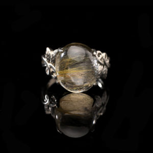 Nhẫn Thạch Anh Tóc Vàng #NTA0002