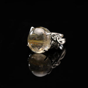 Nhẫn Thạch Anh Tóc Vàng #NTA0002 2