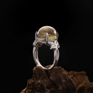 Nhẫn Thạch Anh Tóc Vàng #NTA0002 3