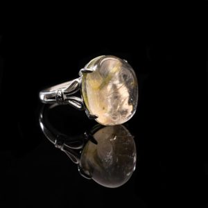 Nhẫn Thạch Anh Tóc Vàng #NTA0004 1