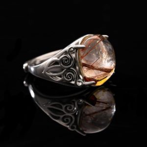 Nhẫn Thạch Anh Tóc Đỏ #NTA0005 2