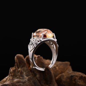 Nhẫn Thạch Anh Tóc Đỏ #NTA0005 3