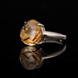 Nhẫn Thạch Anh Tóc Vàng #NTA0006 2