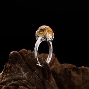 Nhẫn Thạch Anh Tóc Vàng #NTA0006 3