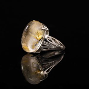 Nhẫn Thạch Anh Tóc Vàng #NTA0007 2