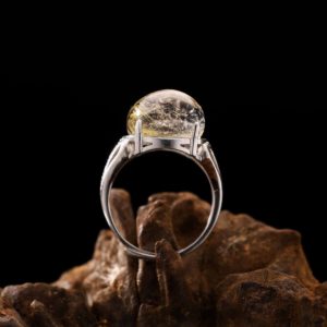 Nhẫn Thạch Anh Tóc Vàng #NTA0007 3